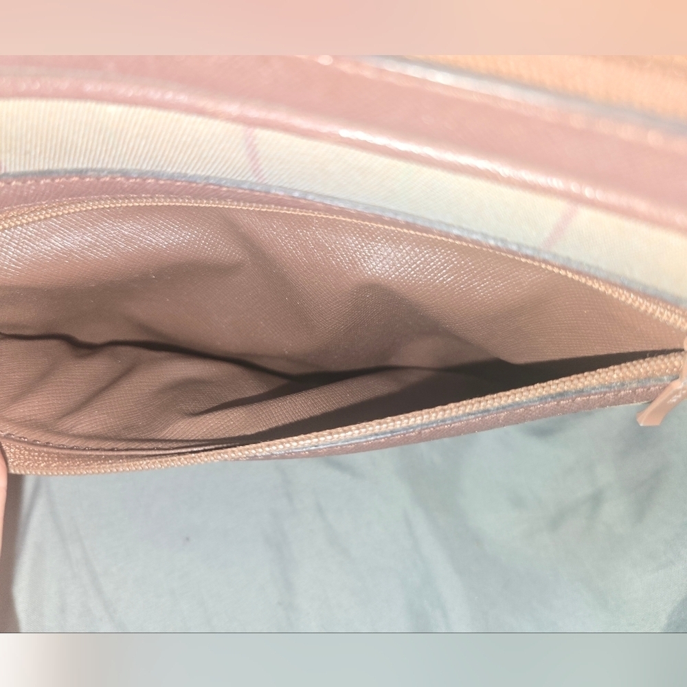 Vintage Burberry Nova Check Tan and Brown Women's Clutch Bag - Picture 7 of 8